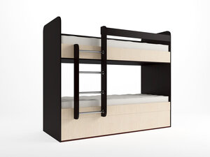 Кровать двухъярусная ESМебель Лаворо (Венге/Выбеленный Ами Мебель 