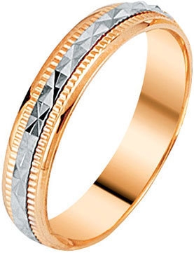 Золотое обручальное парное кольцо Yaselisa