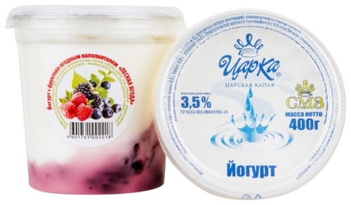 Йогурт ЦарКа С наполнителем Лесные ягоды 3.2%, 400 г