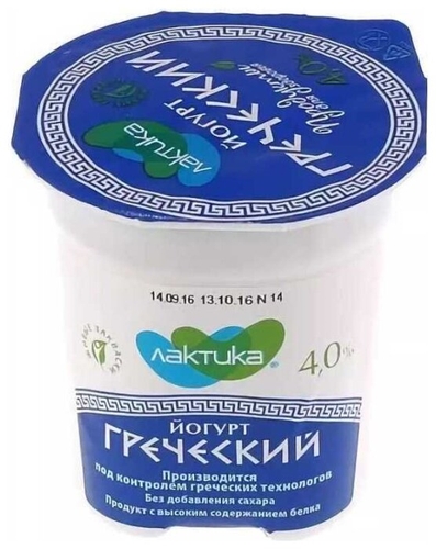 Йогурт Lactica греческий 4%, 120 Дионис 