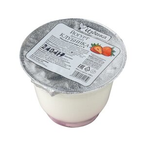 Йогурт фруктовый ВкусВилл с клубникой