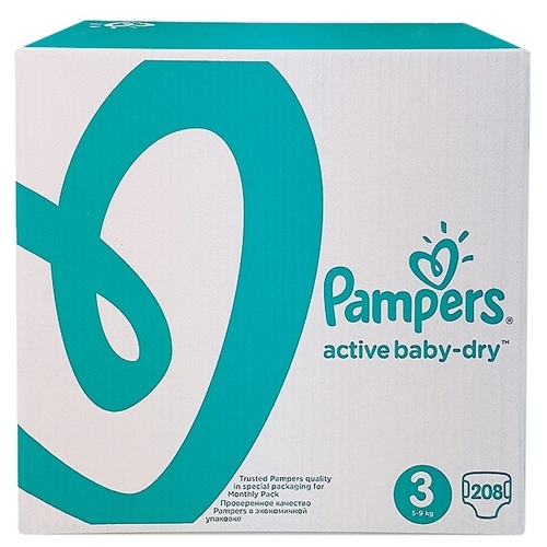 Pampers подгузники Active Baby-Dry 3