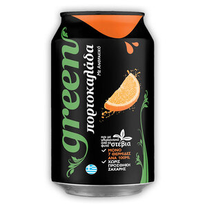 Напиток безалкогольный сокосодержащий газированный Green Orangeade, 330мл, жесть