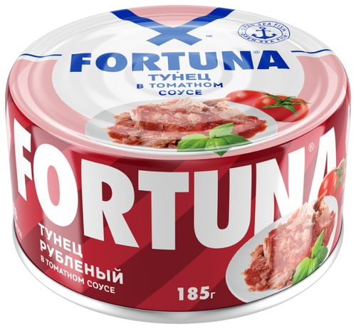 Fortuna Тунец рубленый в томатном Квартал вкуса 