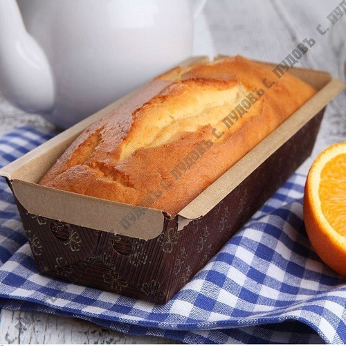 Форма бумажная для выпечки кексов и хлеба С.Пудовъ, 4 шт.
