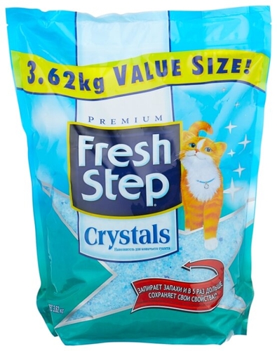 Впитывающий наполнитель Fresh Step Crystals 3.62 кг