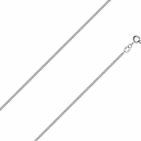 Цепочка из белого золота на шею Красцветмет NC-18-002-3-0-35 с панцирным плетением, размер 60 мм 7 Карат 
