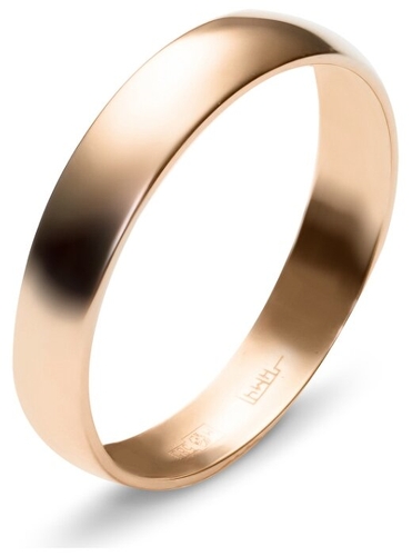 Эстет Обручальное кольцо из красного золота 01О010142 7 Карат 