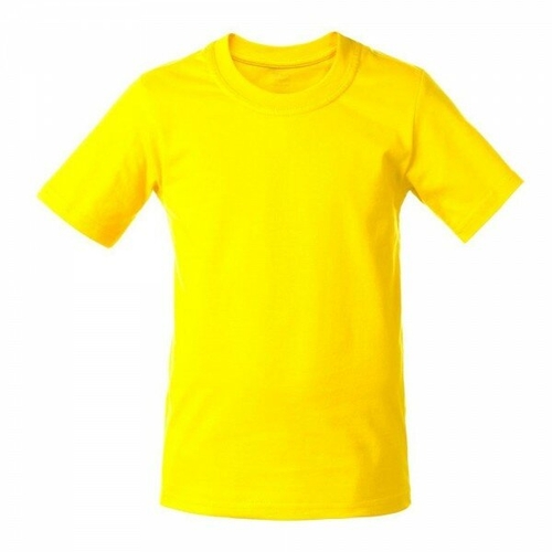 Футболка желтая детская однотонная без рисунка Дарси Адидас 