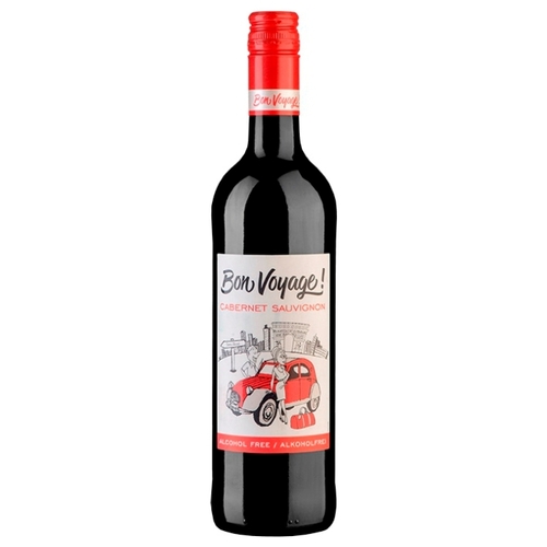 Вино красное сухое Bon Voyage Cabernet Sauvignon безалкогольное 0,75 л Алми 