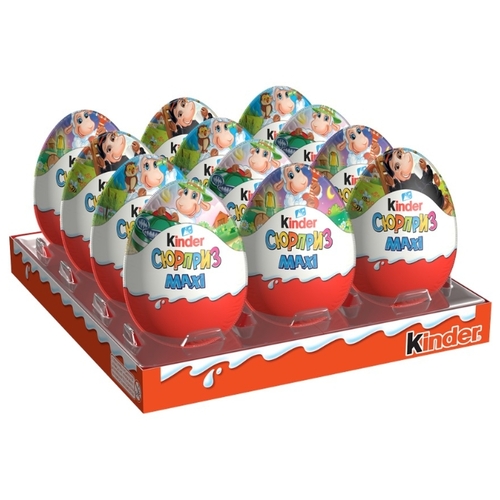 Шоколадное яйцо Kinder Сюрприз Maxi, коробка