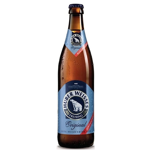 Пиво безалкогольное светлое Huber Weisses Alkoholfrei 0.5 л