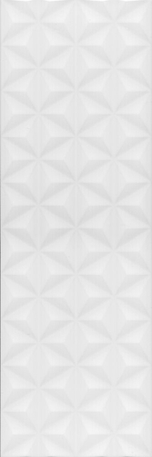 Керамическая плитка KERAMA MARAZZI 12119R Диагональ белый структура обрезной. Настенная плитка (25x75)