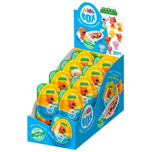Шоколадное яйцо Конфитрейд KidsBox МИ-МИ-МИШКИ десерт с подарком, коробка