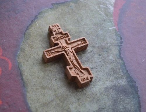 Крестик деревянный из дуба восьмиконечный, БелЮвелирТорг Могилев