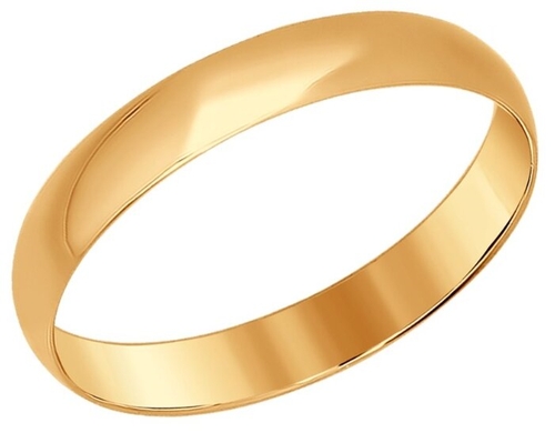 SOKOLOV Обручальное кольцо из красного золота 110030 БелЮвелирТорг 