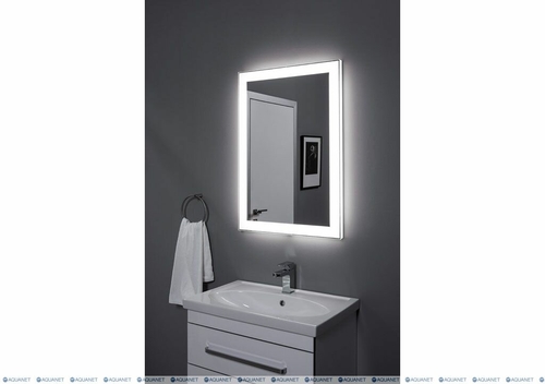 Зеркало Aquanet Алассио 10085 LED Black red white 