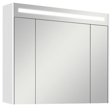 Шкаф-зеркало для ванной АКВАТОН Блент 100 1A166502BL010 Black red white 