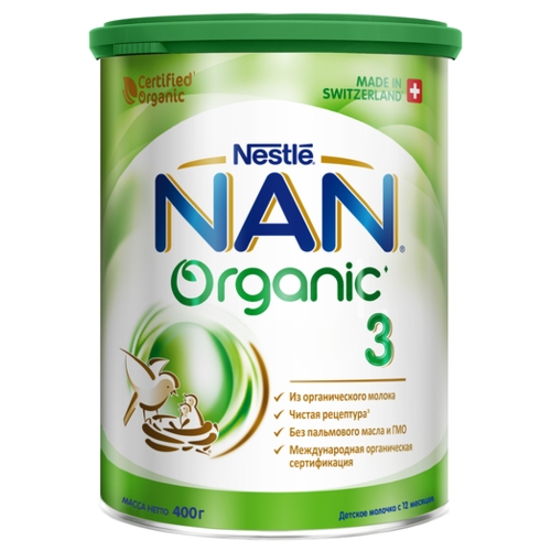 Смесь NAN (Nestle) 3 Organic (с 12 месяцев) 400 г Буслик 