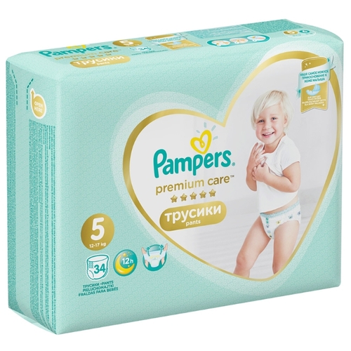 Pampers Premium Care трусики 5 (12-17 кг) 34 шт.