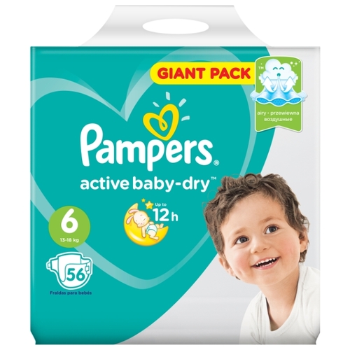 Pampers подгузники Active Baby-Dry 6 Буслик Орша