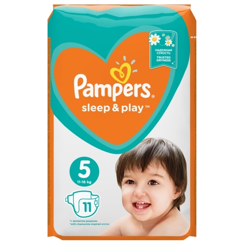 Pampers подгузники Sleepamp;Play 5 (11-16 кг) 11 шт.