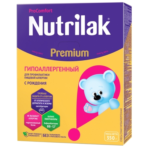 Смесь Nutrilak (InfaPrim) Premium ProComfort гипоаллергенный (с рождения до 12 месяцев) 350 г