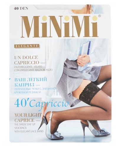 Чулки MiNiMi Capriccio 40 den КОНТЕ 