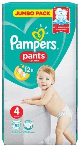 Pampers трусики Pants 4 (9-15 Детский мир Минск