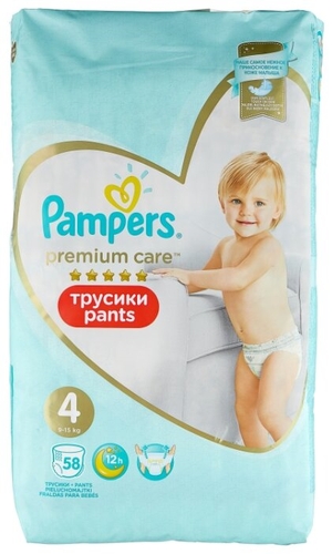 Pampers Premium Care трусики 4 Детский мир 