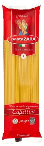 Pasta Zara Макароны 001 Capellini, 500 г Дионис 