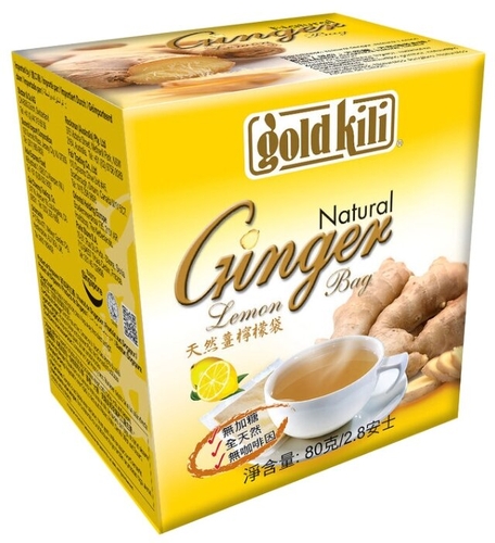 Чайный напиток травяной Gold kili Ginger lemon в пакетиках Дионис 