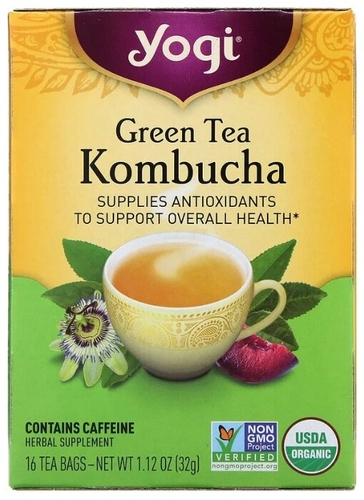 Чай зеленый Yogi Tea Kombucha в пакетиках Дионис 