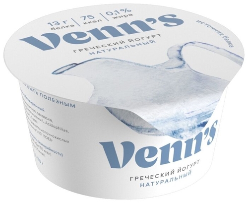 Йогурт Venn's греческий 0.1%, 130 г Дионис 