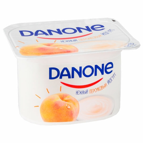 Йогурт Данон 7 полезных свойств с персиком, 4 шт. по 110 г.