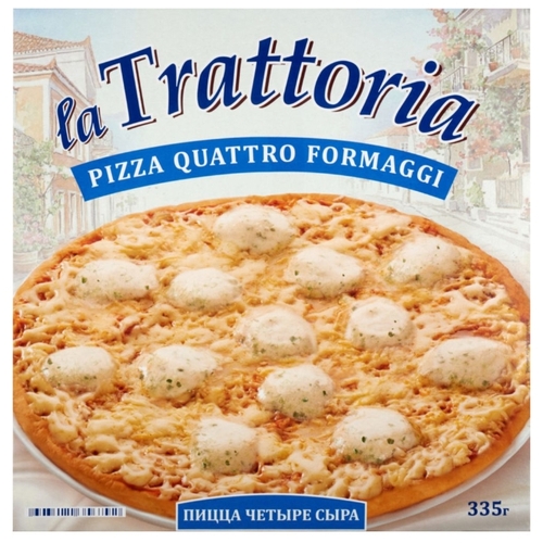 La Trattoria Замороженная пицца Четыре сыра 335 г