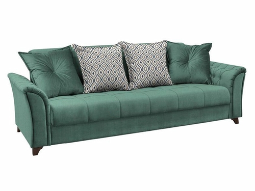 Прямой диван Первый Мебельный Ирис Зеленый Дом Мебели 