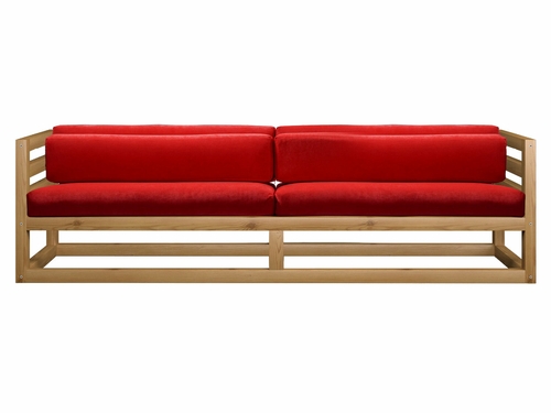 Прямой диван АНД Магнус сосна натуральный Красный Дом Мебели 