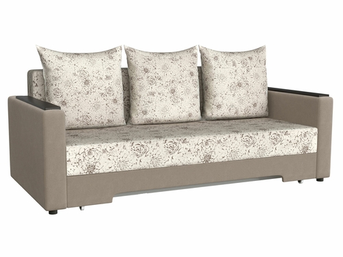 Прямой диван Первый Мебельный Диван Челси с подлокотниками Бежевый Дом Мебели 
