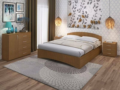 Деревянная кровать Promtex-Orient Reno-1 100 х 200 см (1000 х 2000 мм) в классическом дизайне бюджетная кровать из дерева стандартная кровать Дом Мебели 