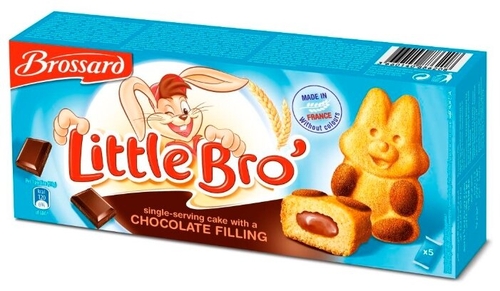 Бисквит Brossard Little Bro с шоколадной начинкой Домашний 