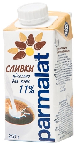 Сливки Parmalat ультрапастеризованные 11%, 200