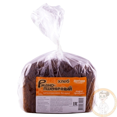 Хлеб ржано-пшеничный цельнозерновой 250 гр Домашний 