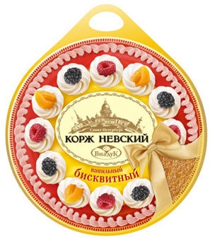 Корж ванильный бисквитный, 400 г. Домашний Витебск