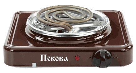 Электрическая плита ZENCHA Пскова 1.0 кВт коричневый Домотехника 