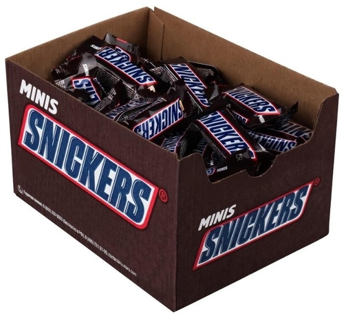 Конфеты Snickers minis, коробка Е-доставка 