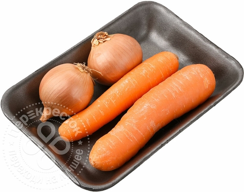 Набор овощной Морковь и Лук 600г упаковка