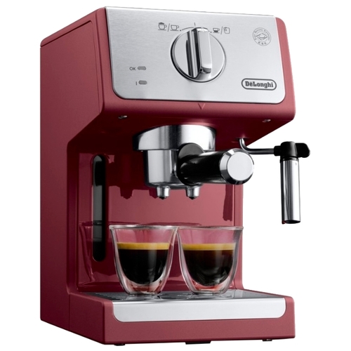 Кофеварка рожковая De'Longhi ECP 33.21, цвет: красный Электросила 