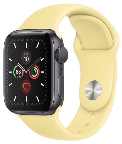 Часы Apple Watch Series 5 GPS + Cellular 40mm Aluminum Case with Sport Band Евросеть 