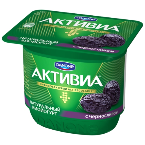Йогурт Активиа с черносливом 2.9%, Евроопт Борисов